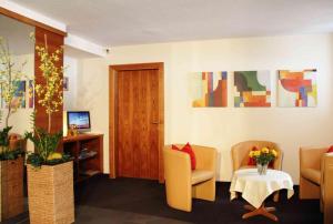 TV a/nebo společenská místnost v ubytování Hotel Garni Romantika