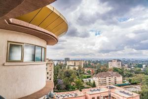 a view of the city from a building at Valley Arcade Towers - Kilimani in Nairobi