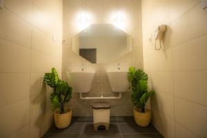 Koupelna v ubytování Hexa Hotel & Backpackers Capsules Bukit Bintang