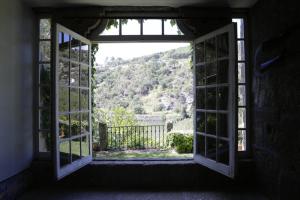 Uma vista geral da montanha ou uma vista da montanha a partir da casa de férias