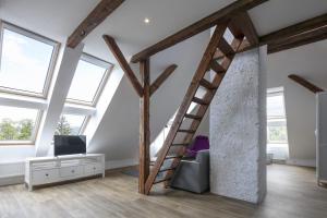 Zona de estar de Pytloun Flat Hotel