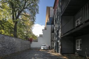Edificio en el que se encuentra el apartahotel