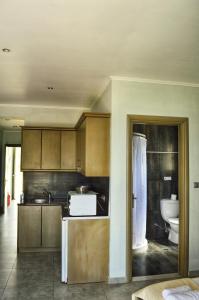 Virtuvė arba virtuvėlė apgyvendinimo įstaigoje SunRose Beach Aparthotel