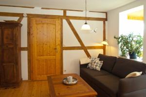 Ein Sitzbereich in der Unterkunft Wohnung 5 Haus Borgwardt