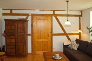 Ein Sitzbereich in der Unterkunft Wohnung 5 Haus Borgwardt