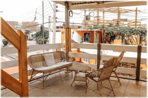Balkón nebo terasa v ubytování ATMA Hostel & Yoga