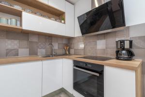 Kuchyň nebo kuchyňský kout v ubytování Apartment Ferias