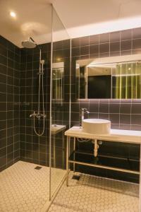 Koupelna v ubytování Hotel PaPa Whale