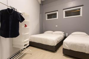 Ένα ή περισσότερα κρεβάτια σε δωμάτιο στο U1 Large 2 bed rooms BTS Udomsuk