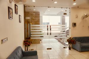 Posezení v ubytování Amora Rooms Dwarka