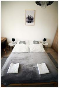 Кровать или кровати в номере Color 24 Apartament II