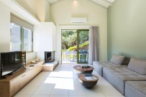 Posezení v ubytování Physis Villas Chania
