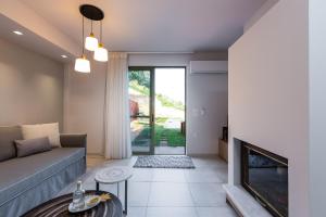 Posezení v ubytování Physis Villas Chania