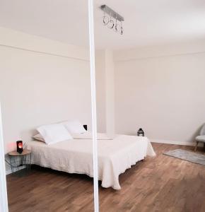 Postel nebo postele na pokoji v ubytování Apartment with pool in Mindelo