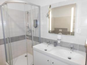 Koupelna v ubytování Penzion Nový Štěpánov