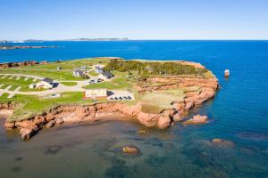 Vaade majutusasutusele Auberge de Gros-Cap linnulennult