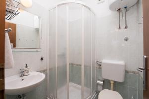 Koupelna v ubytování Villa Katja