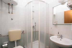 Koupelna v ubytování Villa Katja