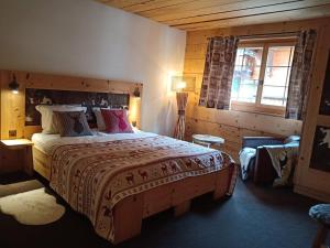 Postel nebo postele na pokoji v ubytování Hotel L'Etable