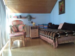 Χώρος καθιστικού στο Ferienwohnung Luise