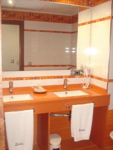 Koupelna v ubytování Hotel Lluna