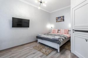 Posteľ alebo postele v izbe v ubytovaní Golden Rose ! Apartments Lviv