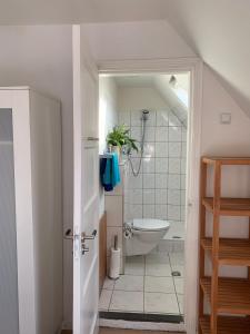 Koupelna v ubytování Bij Frits