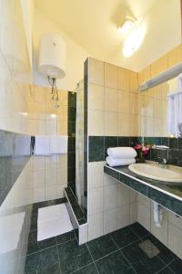 a bathroom with a sink and a mirror at Amadria Park Camping Trogir - Apartments in Seget Vranjica