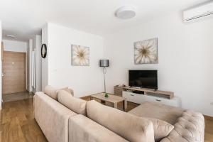 TV a/nebo společenská místnost v ubytování Apartments LM RESIDENCE