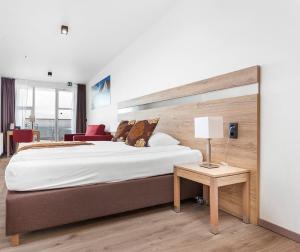 Voodi või voodid majutusasutuse Hotel Duus by Keflavik Airport toas