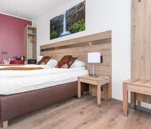 Voodi või voodid majutusasutuse Hotel Duus by Keflavik Airport toas