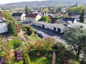 an aerial view of a small town with houses at Haus Homann-Schneider, Apartment Stefan in Wetter