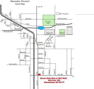 
The floor plan of Exxon Quik Stop & Motel
