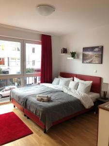 Postel nebo postele na pokoji v ubytování Newtown Apartments Bremen