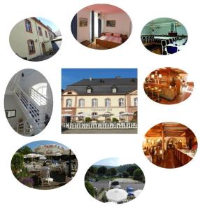 a collage of pictures of different houses at Hotel Echternacher Hof in Kröv