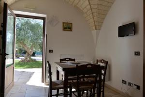 TV a/nebo společenská místnost v ubytování I Trulli Del Nonno Michele