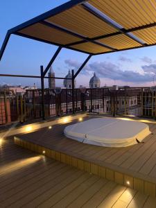 En balkong eller terrasse på Hotel Genova