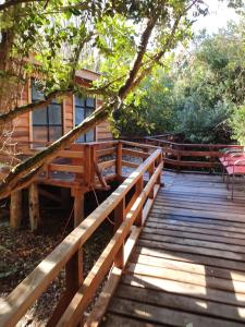 Aed väljaspool majutusasutust Chiloe Domos Curaco de Vélez