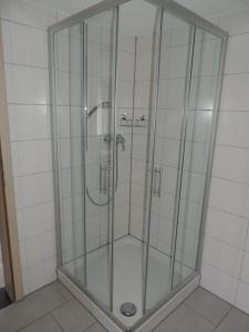 Koupelna v ubytování Pension am Kirchberg