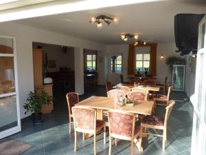 Kuchyň nebo kuchyňský kout v ubytování Spreewald Pension Spreeaue