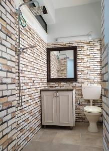 Bathroom sa Ahuzat Shaul - Studio