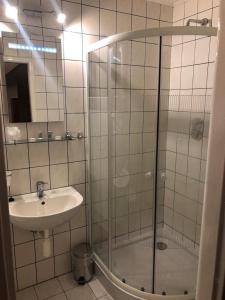 Koupelna v ubytování hotel Nautilus