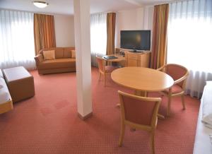 TV a/nebo společenská místnost v ubytování Hotel - Restaurant Hirsch