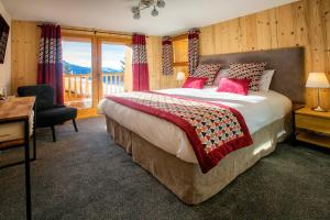 Postel nebo postele na pokoji v ubytování Chalet l’Aiglon