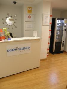 The lobby or reception area at Dormavalencia Hostel