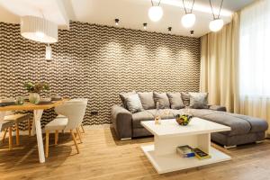 A seating area at SCA Sofia City Apartments