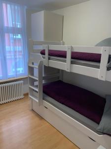 Voodi või voodid majutusasutuse Haus zur Eiche Private 3,5 Zimmerwohnung bis zu 8 Gäste toas