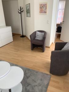 Istumisnurk majutusasutuses Haus zur Eiche Private 3,5 Zimmerwohnung bis zu 8 Gäste