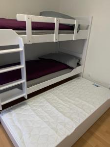 Voodi või voodid majutusasutuse Haus zur Eiche Private 3,5 Zimmerwohnung bis zu 8 Gäste toas