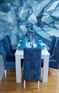 Istumisnurk majutusasutuses Apartman KEJ BLUE free parking